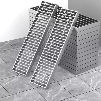 Tấm grating thép phẳng bề mặt sáng, hình dạng trơn, chịu tải nặng