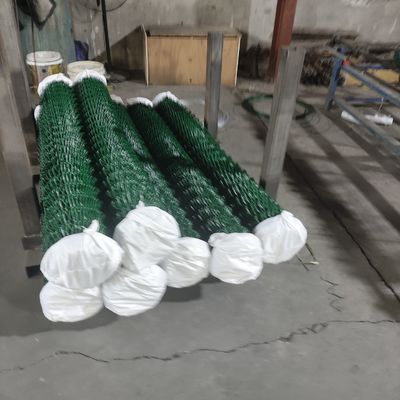 Lửa sợi dây chuyền galvanized liên kết hàng rào với bột phủ kết thúc