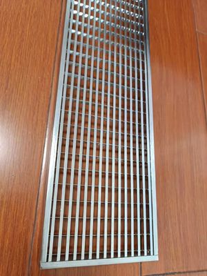 Painting 304/316 Stainless Steel Grating Drain Cover Trench 25*5mm Swimming Pool